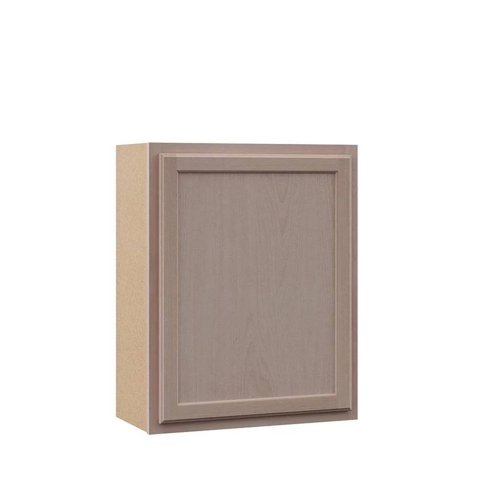 Hampton Bay Hampton Assembled 24x30x12 in. Wall Kitchen Cabinet in Unfinished Beech