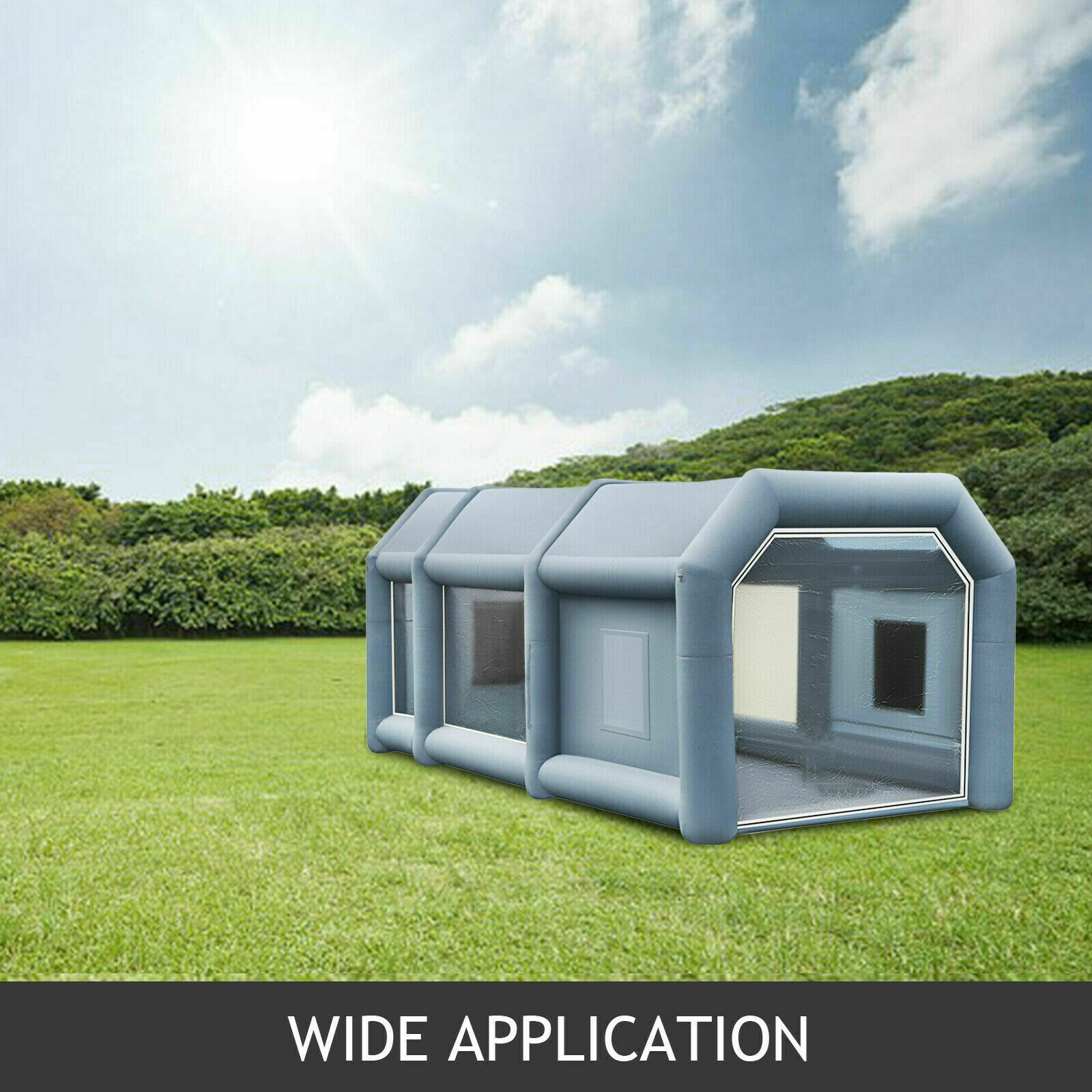 23x13x8FT Inflatable Spray Booth Paint Tent Mobile Portable Car Workstation New
