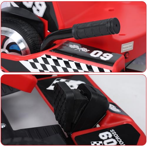 Go Kart for Kids, 36V Electric Go Kart, 350W Kids GoKart, 16MPH 4 Level Adjustable Length DriftKart, Drift/Sports Mode, for Kid Ages 8-12 Shipping from US (Red)