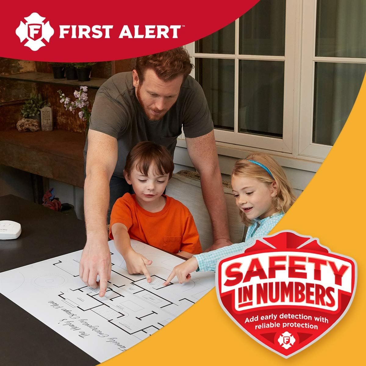 First Alert SCO5CN Battery Operated Smoke and Carbon Monoxide Detector 1-Pack with Home Fire Extinguisher