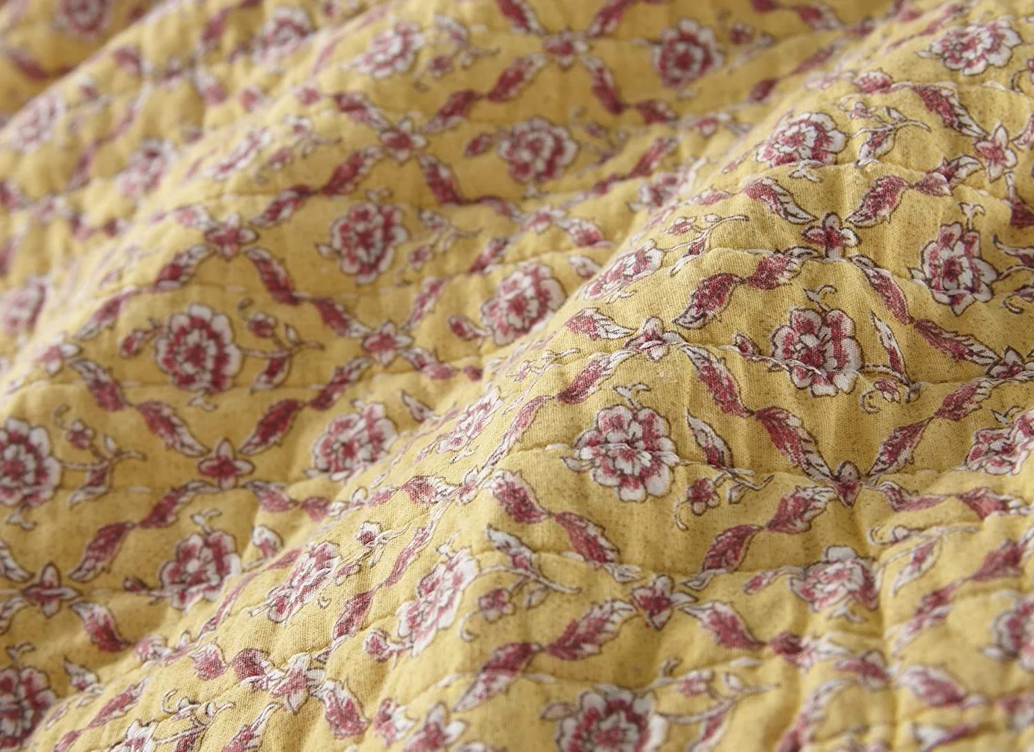 Chezmoi Collection Delaney 5-Piece Floral Patchwork Reversible 100% Cotton Vintage Washed Quilted Daybed Set