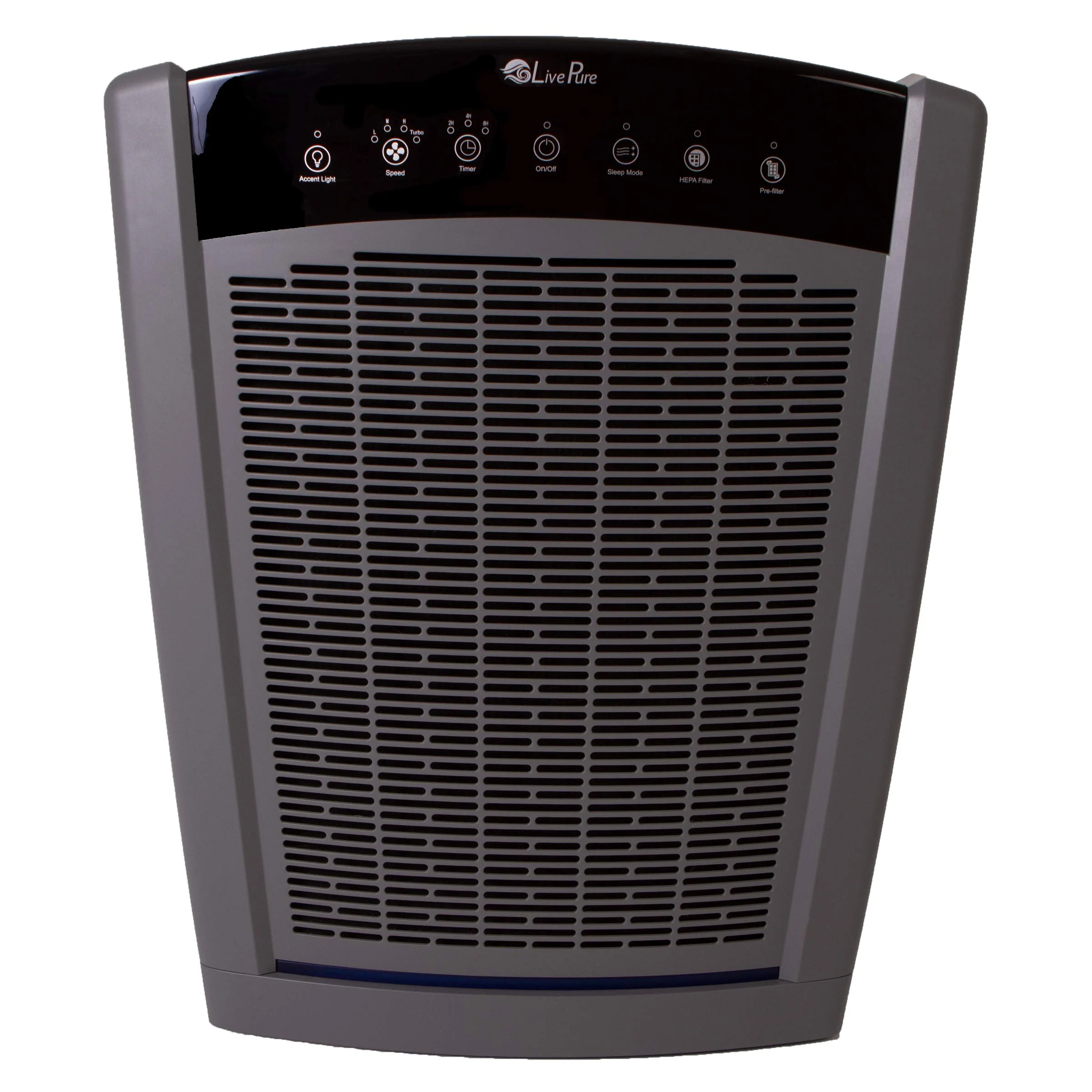 LivePure Bali Series Multi-Room Whole House Large Console Air Purifier, True HEPA Filter Captures Allergens, Smoke, Mold, Pollen, Dust Mites, Graphite