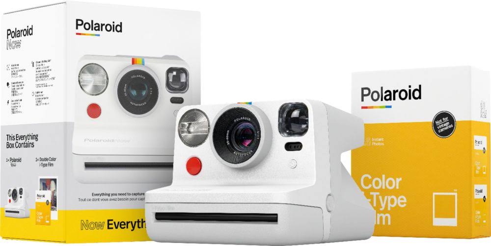 Polaroid Now Instant Camera with Lens - White