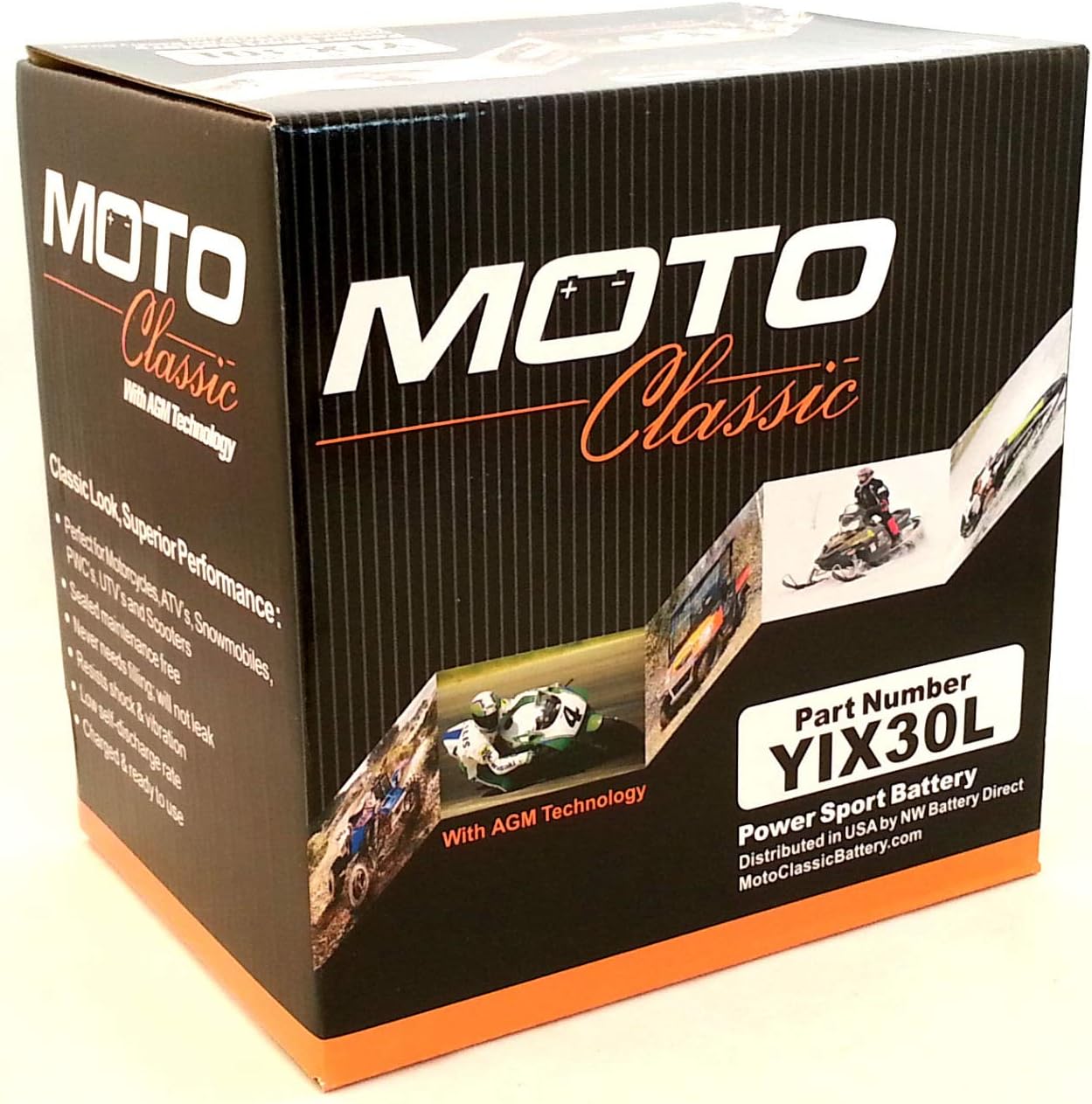 Moto Classic YTX20CH Maintenance Free Sealed AGM 270CCA Battery
