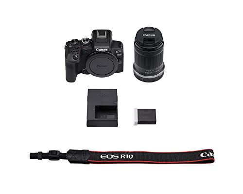 Canon EOS R10 Mirrorless Camera w/RF-S18-45mm f/4.5-6.3 is STM Lens Kit (Renewed)