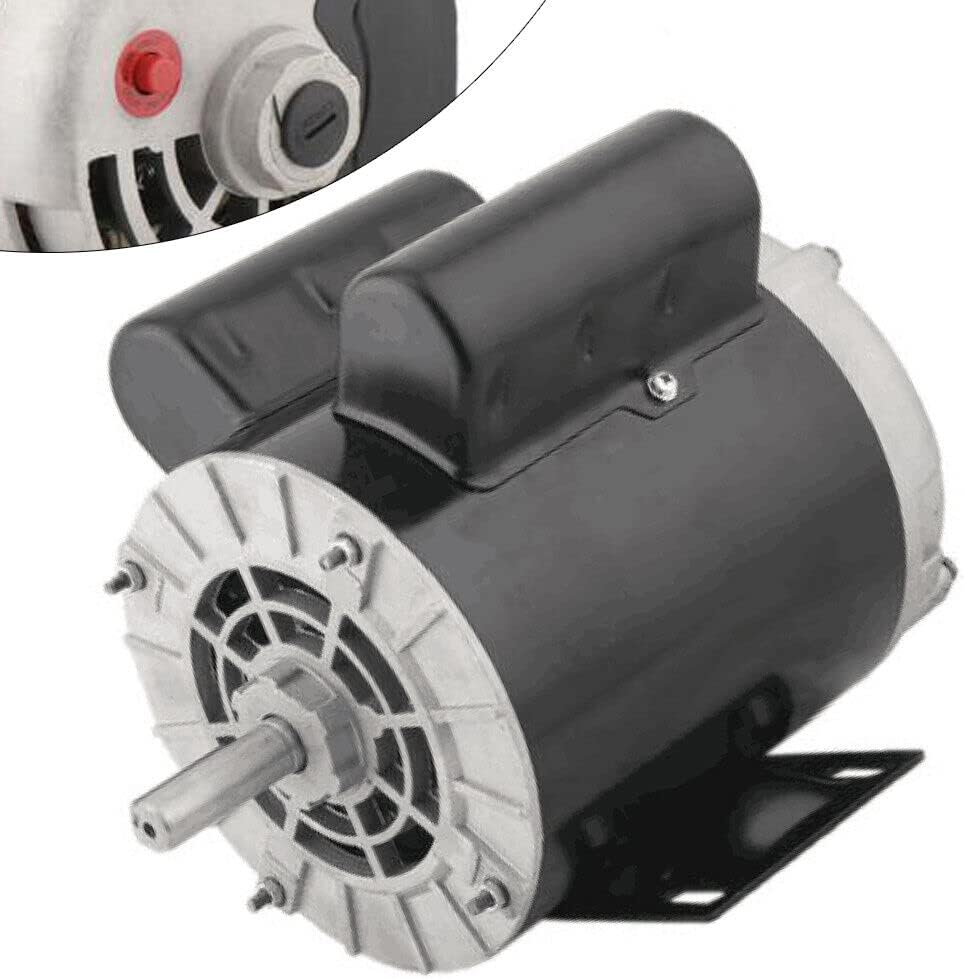 2HP 3450 RPM Air Compressor Electric Motor 56 Frame SPL Single Phase 115/230V Cont. Compressor Thermally Protected High Starting Torque