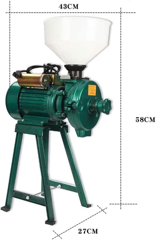 Electric Grain Grinder, 3000W Cereal Rice Corn Coffee Wheat Feed Mill Dry Cereals Grinder With Funnel, Suitable For Home Store