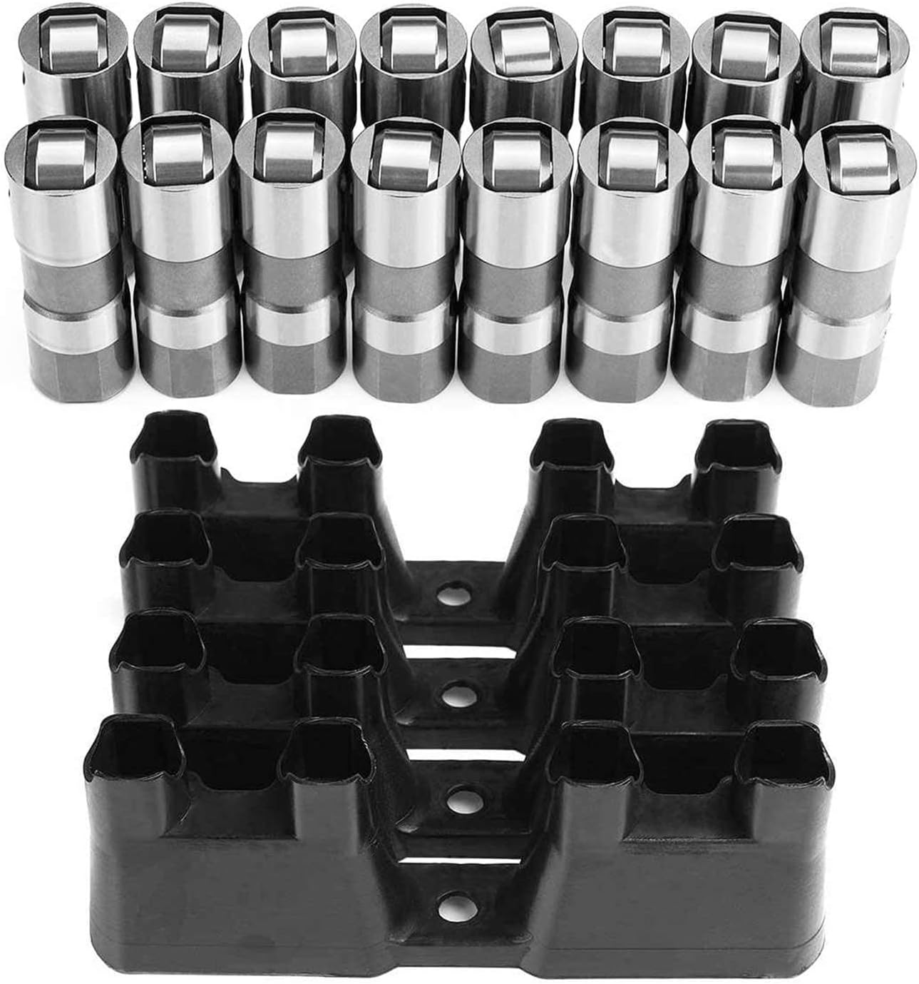 LS7 Lifters 16 Pcs Hydraulic Roller Ls Lifters and Trays, 12595365 5.3 Lifter for Chevy GM Silverado Cadillac Pontiac GMC Buick,LS1 LS2 LS7 LS3 LQ4 LQ9 lifter HL124 4.8L 5.3L 5.7L 6.0L 6.2L 12499225