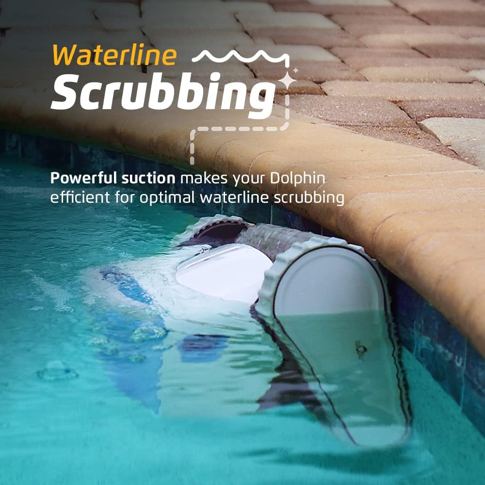 Dolphin Proteus DX4 Automatic Robotic Pool Vacuum Cleaner Includes Ultra-Fine Filters for an Ultimate Clean, Ideal for In-Ground Pool up to 50 FT in Length