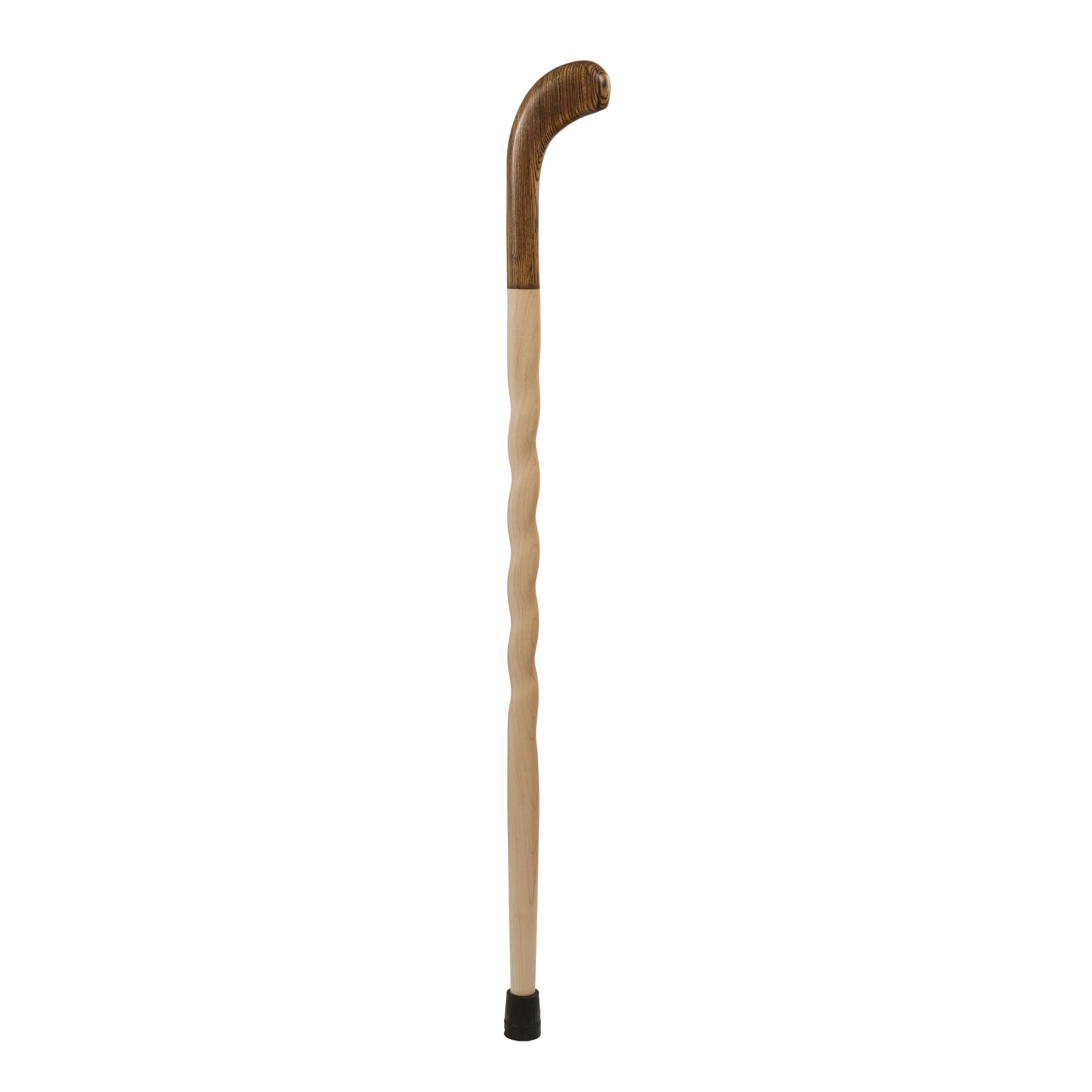 Brazos 37 inch Twisted Bocote/Maple Pistol Grip Walking Cane