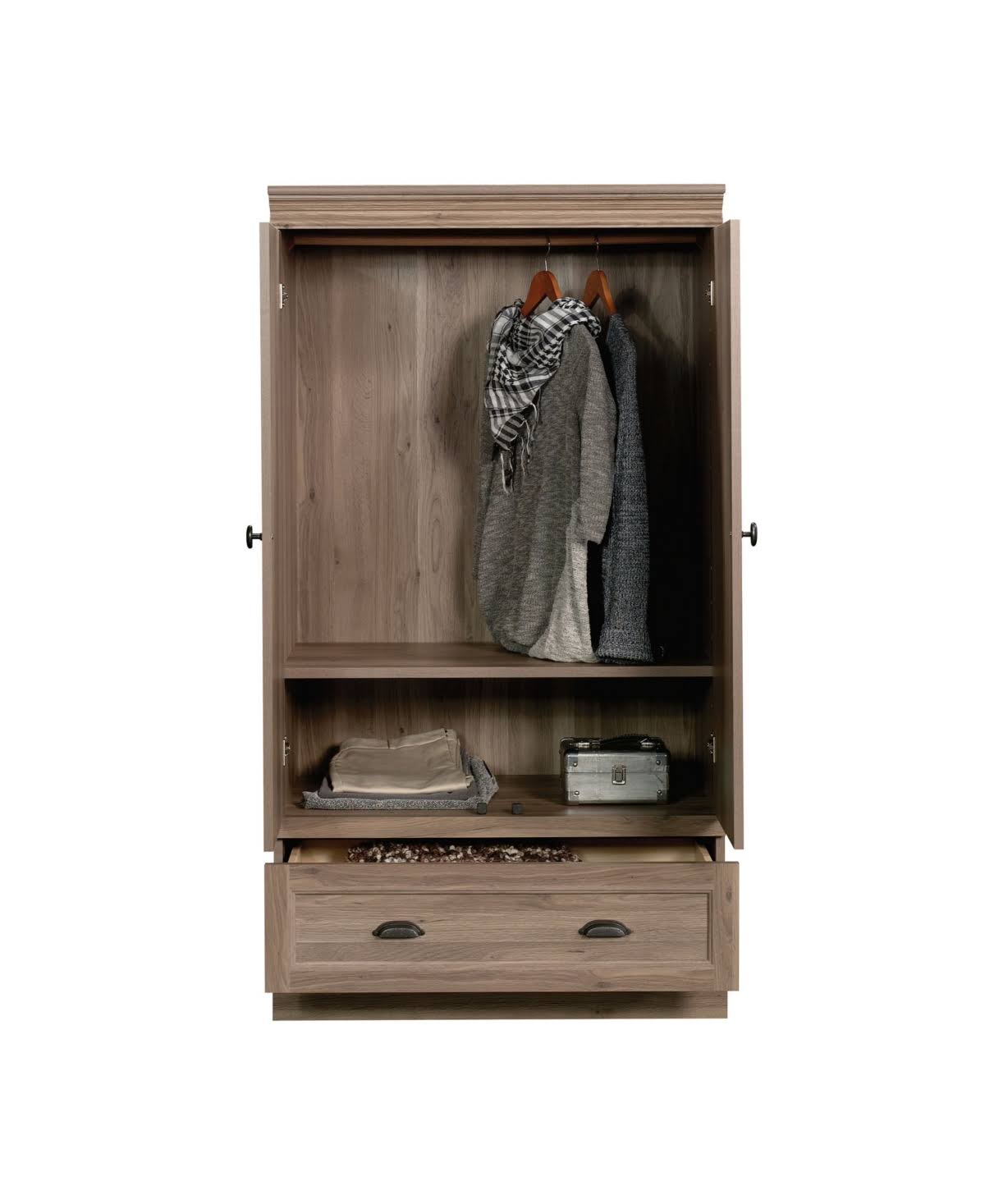 Barrister Lane Armoire Salt Oak - Sauder