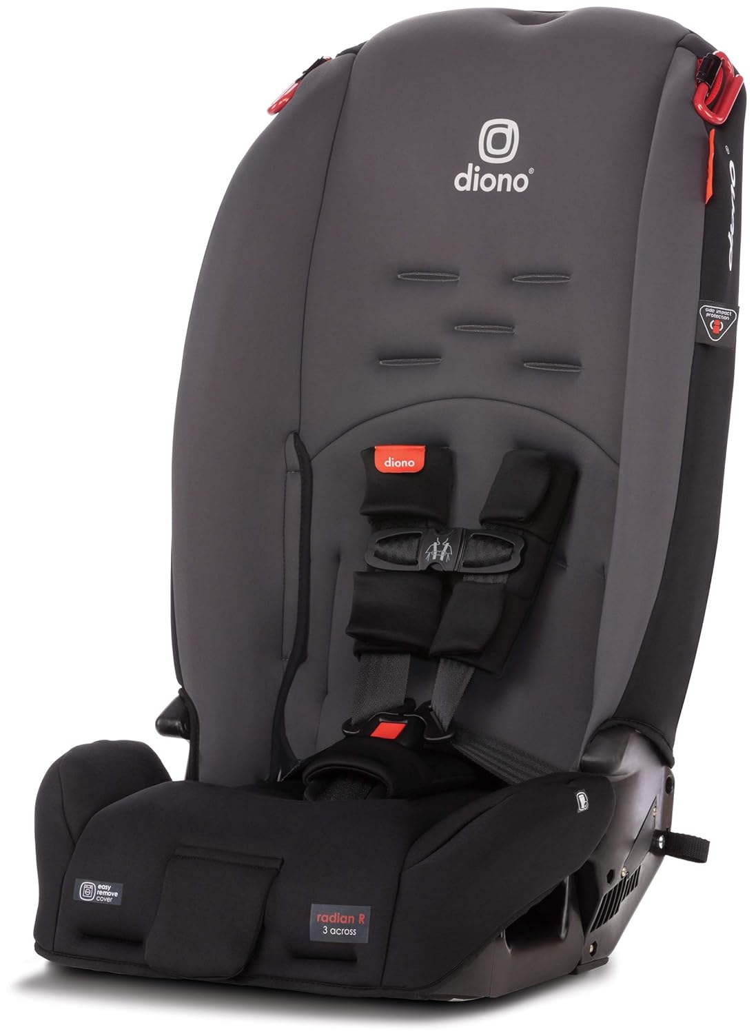 Diono Radian 3R, 3-in-1 Convertible Car Seat, Rear Facing & Forward Facing, 10 Years 1 Car Seat, Slim Fit 3 Across, Pink Blossom