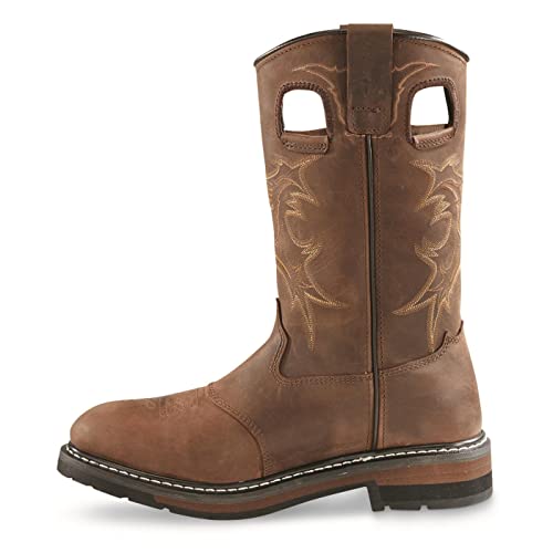 Guide Gear Bandit II Men's Concealed Carry Western Cowboy Rodeo Work Boots Leather Waterproof Shoes