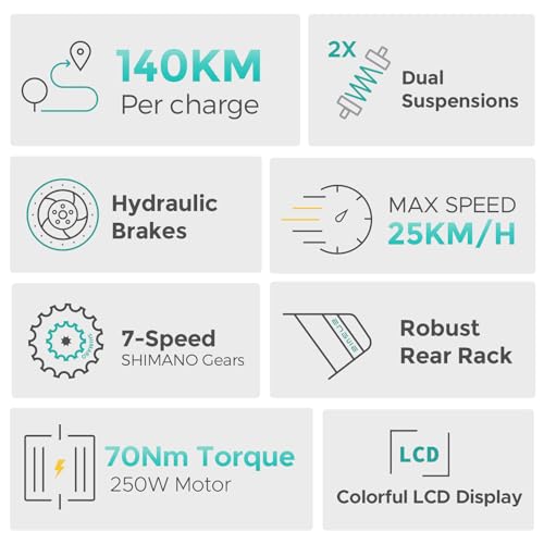 ENGWE E26 1000W Electric Bike for Adults, 26" *4.0" Fat Tire E-Bike with 48V 16Ah Removable Lithium-Ion Battery, Range 87Miles 28MPH 7 Gears Commuting Mountain Ebike