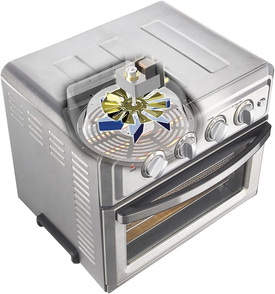 Cuisinart TOA-60 Convection Toaster Oven Air Fryer with Light, Silver w/ 1 Year Extended Warranty