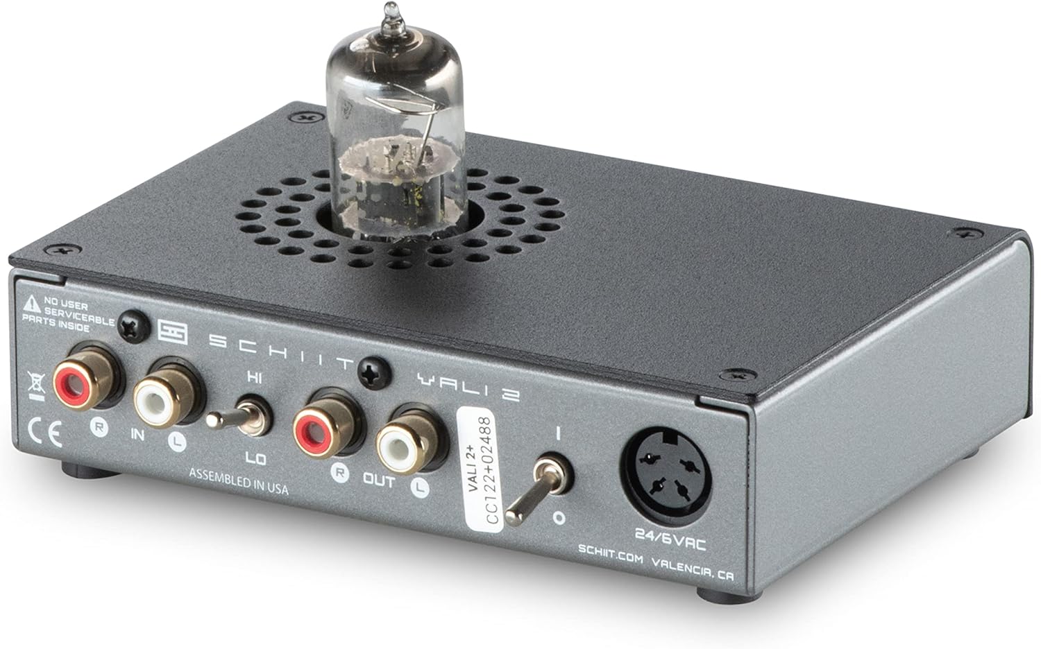 Schiit Vali 2+ Tube Hybrid Headphone Amp and Preamp (Black)