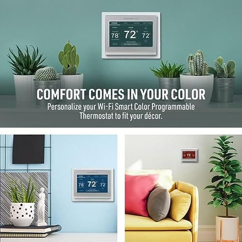 Honeywell Home RTH9585WF Wi-Fi Smart Color Thermostat, 7 Day Programmable, Touch Screen, Energy Star, Alexa Ready, C-Wire Required, Not Compatible with Line Volt Heating Gray