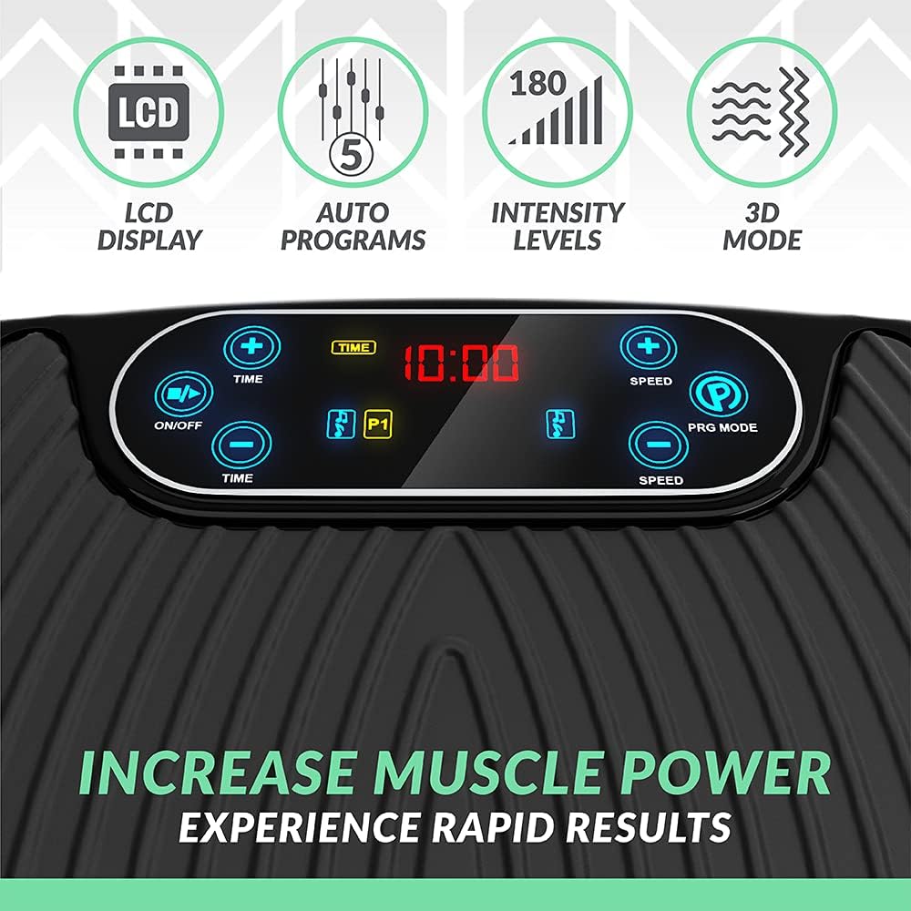 Bluefin Fitness Dual Motor 3D Vibration Platform | Oscillation, Vibration + 3D Motion | Huge Anti-Slip Surface | Bluetooth Speakers | Ultimate Fat Loss | Unique Design | Get Fit at Home