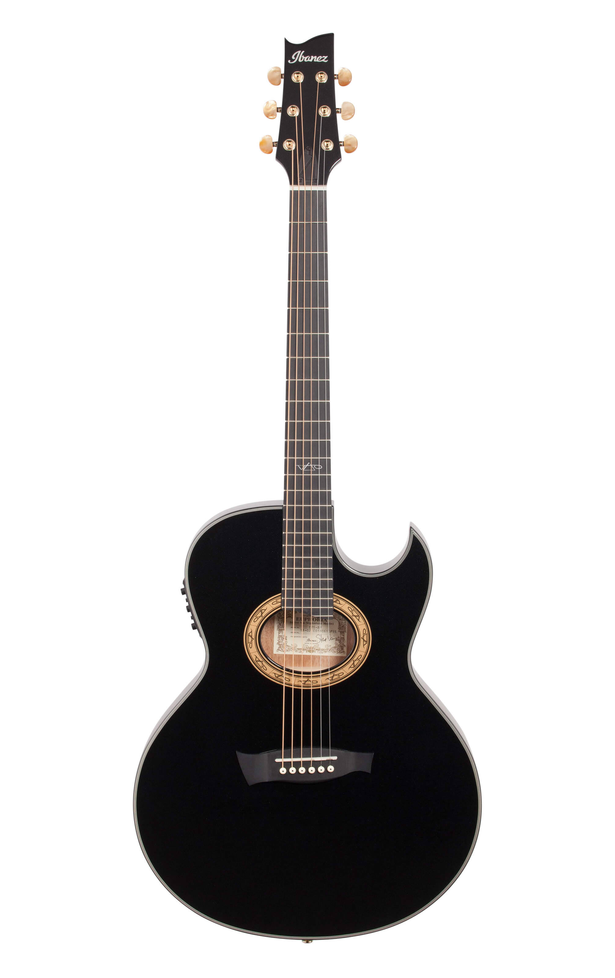 Ibanez EP5 Euphoria Steve Vai Signature Acoustic-Electric Guitar, Black Pearl