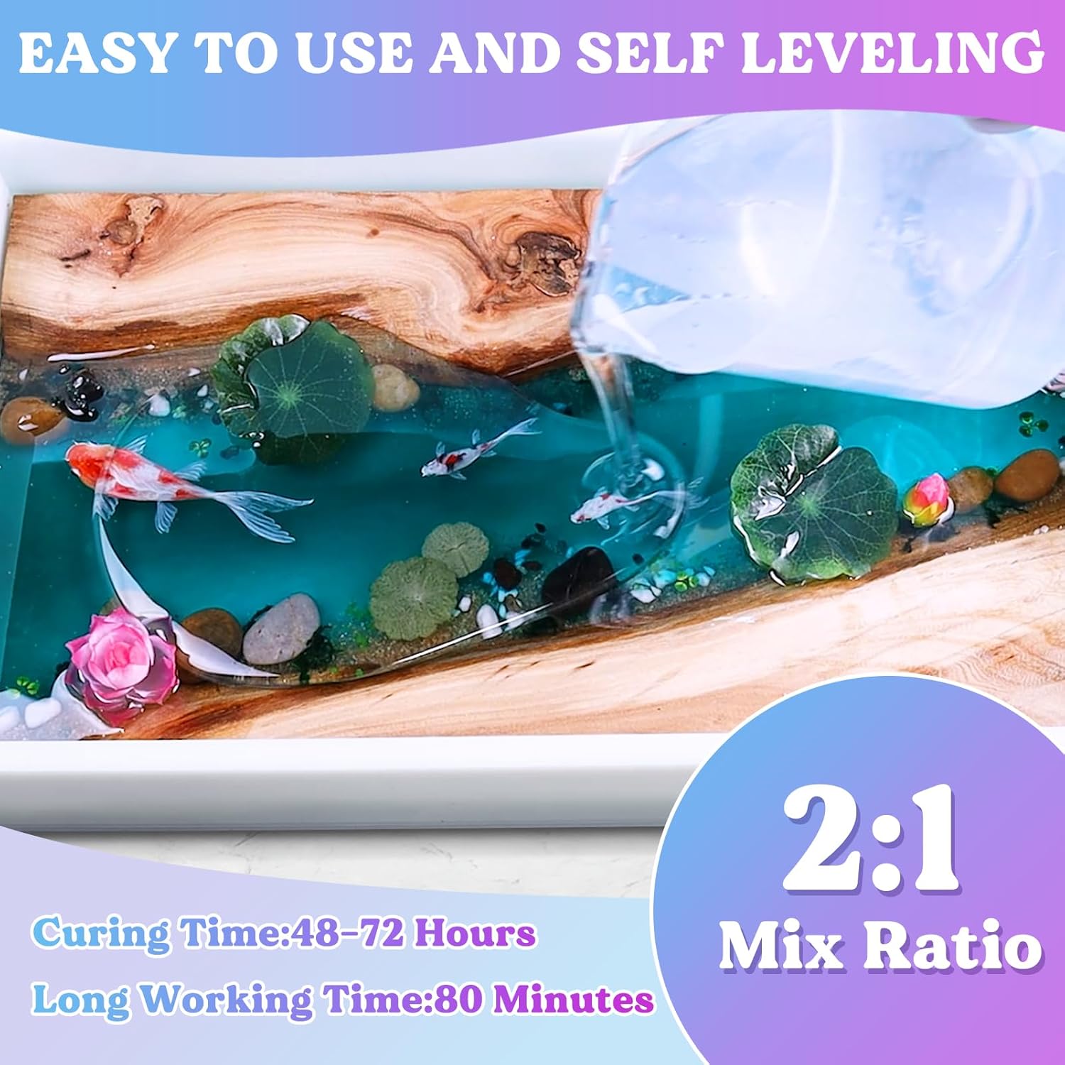 Bundle Set of 51oz Deep Pour Epoxy Resin and 1.5 Gallon Deep Pour Epoxy Resin
