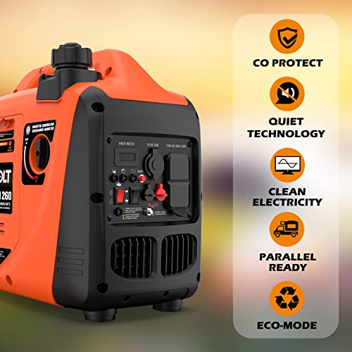 AIVOLT 8000W Dual Fuel Super Quiet Inverter Generator with Electric Start - Gas Propane Powered Portable Generator Upgraded Version for Home Backup, RV, Camping & Travel - 50 State Approved