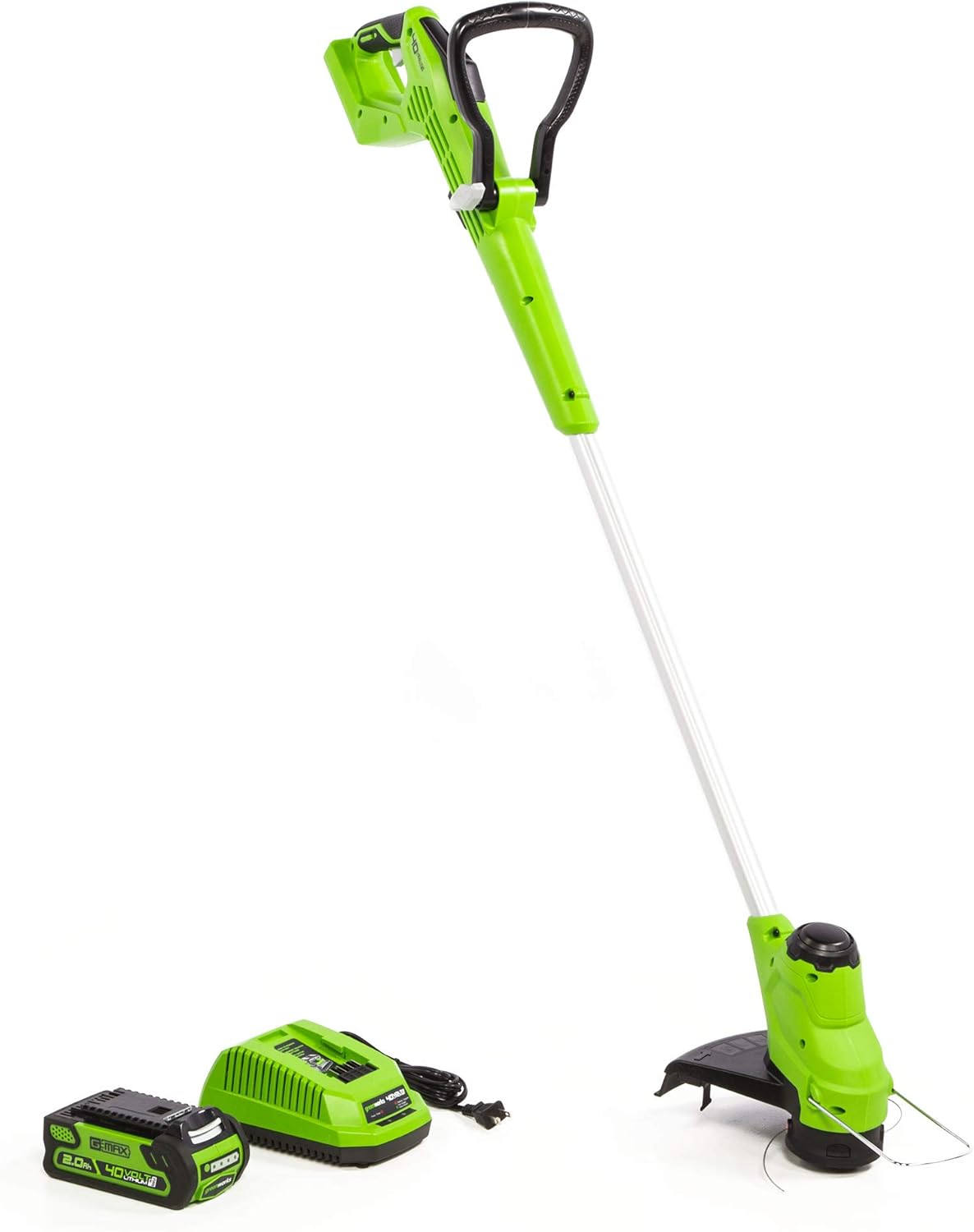 Greenworks 40V 12 inch Gear Reduced String Trimmer, 2Ah Battery and Charger Included, ST40B211