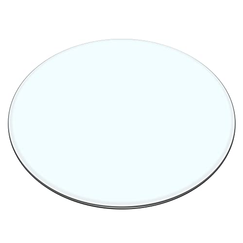 48" Tempered Glass Table Top Round Transparent Table Surface 3/8'' Thick Pencil Polished Edge Multipurpose for Dining Table, Coffee Table, Restaurant Table (48 inch)