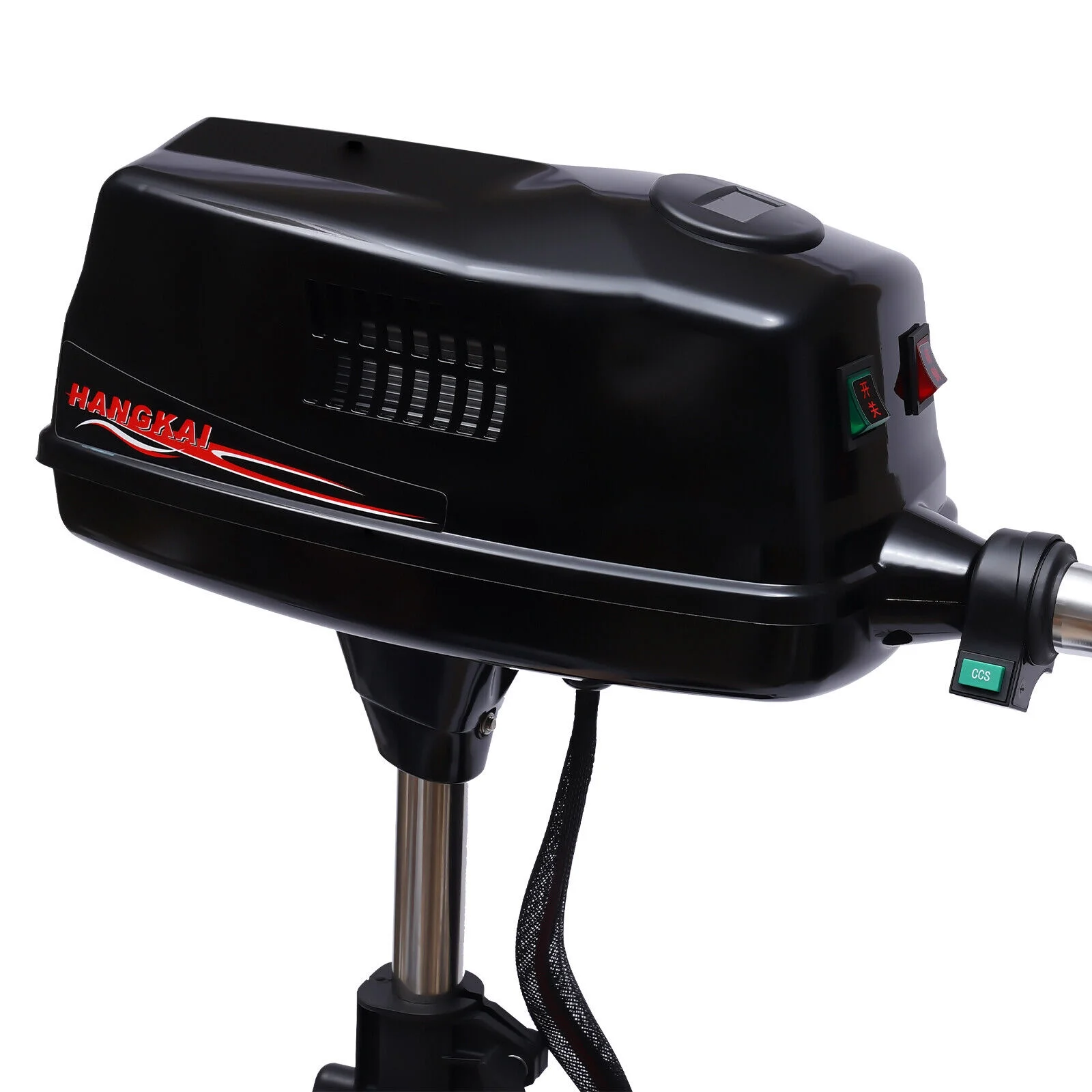 Miumaeov 10HP Electric Outboard Engine 60V 2200W Brushless Trolling Motor Jet Pump Propeller Fishing Boat Engine for Small Water Vehicles Inflatable Boats Canoes Aluminum Fishing Boats