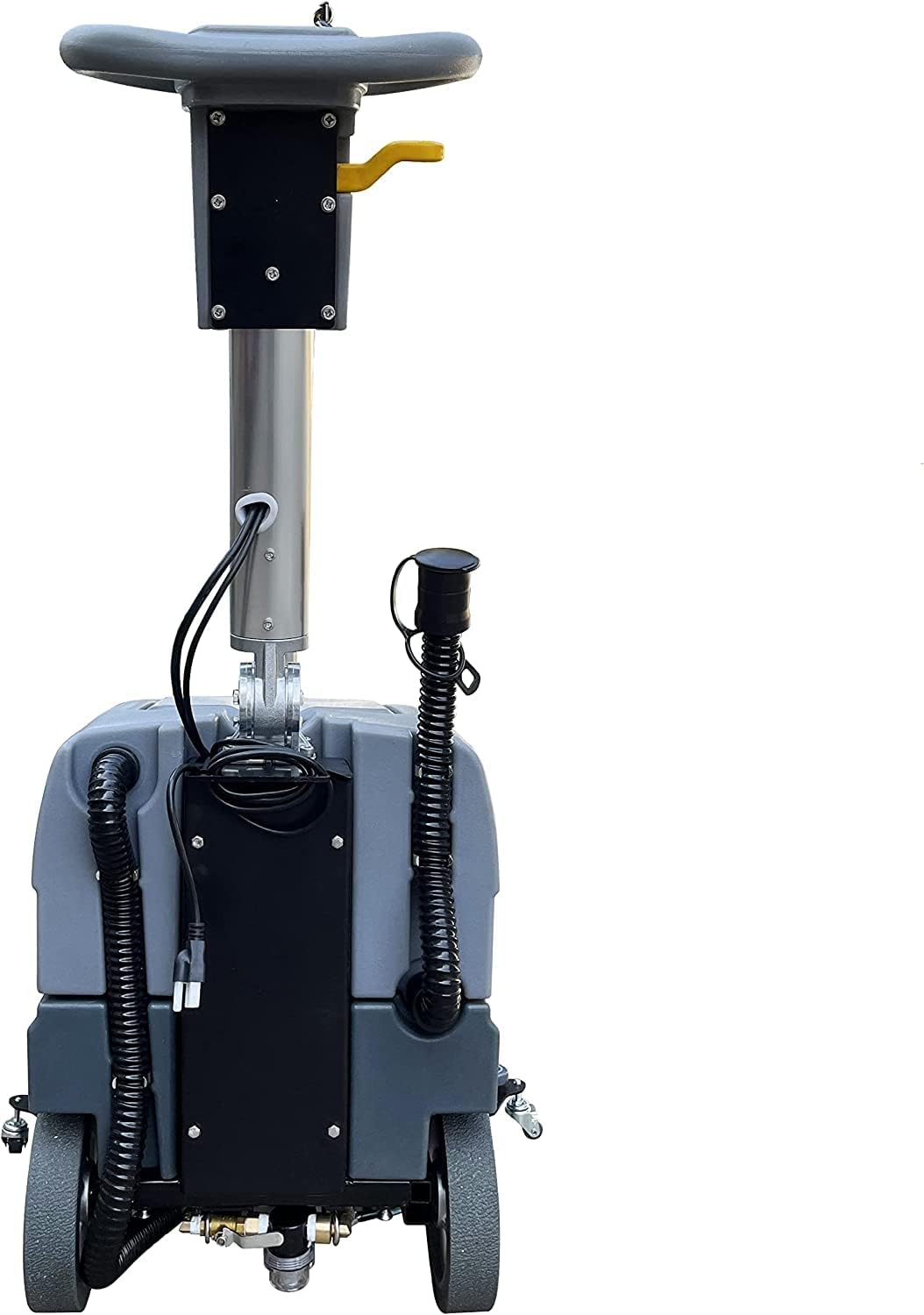 (EM-25) 15'' Brush Foldable Walk Behind Hand Push Floor Scrubber Machine,