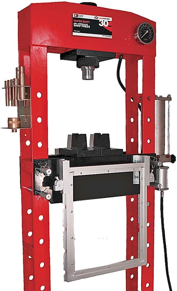AFF Super Duty Hydraulic Shop Press, 20 Ton Capacity, 35"W x 64"H, 850ASD