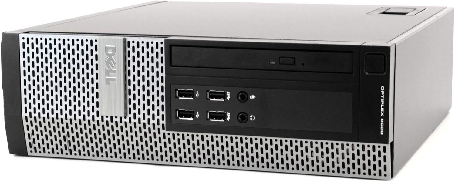 Dell Optiplex 9020 Desktop Computer PC, Intel Quad-Core i5, 500GB SSD Storage, 8GB DDR3 RAM, Windows 10 Home, DVD, WiFi, New 24in Monitor, Wireless Keyboard and Mouse (Renewed)