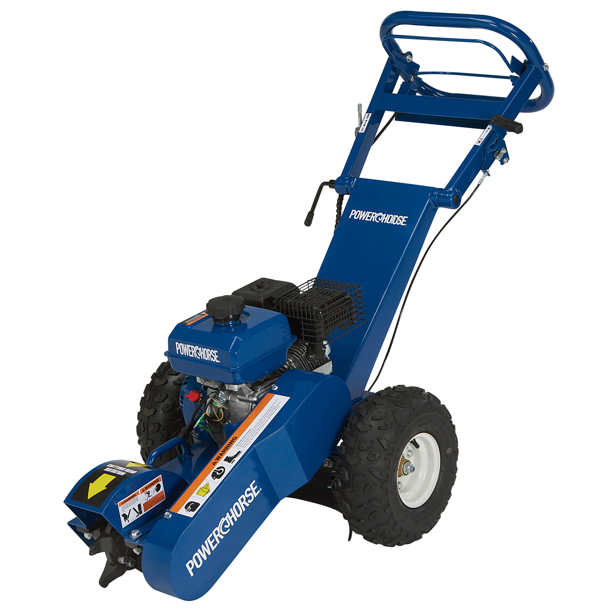 Powerhorse 7 HP Stump Grinder, 212cc Gas-Powered Engine, 6 Carbide-Tipped Teeth