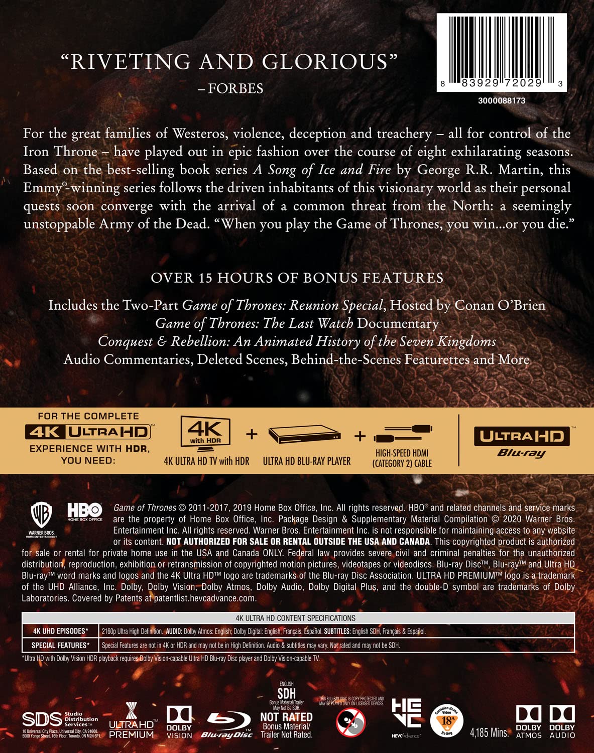 Game of Thrones: The Complete Collection [4K UHD]