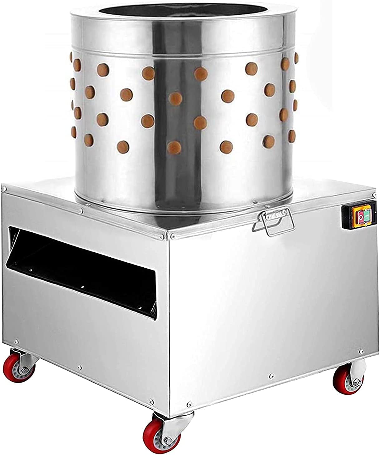 Adasea Chicken Plucker, 1500W 275R/min Chicken Plucker Machine, 20 Inch Chicken Poultry Plucker Machine, Stainless Steel Feather Plucking Machine for Poultry, Chicken, Turkey, Quail, Duck, Bird
