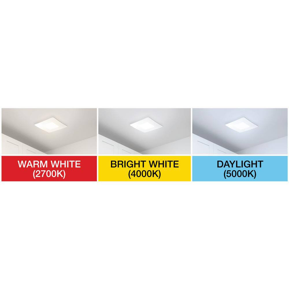 Revent 110 CFM Easy Installation Bathroom Exhaust Fan with LED Lighting
