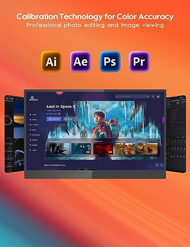 ZSCMALLS 15.6'' 4K OLED Portable Monitor for Laptop, 3840P×2160P