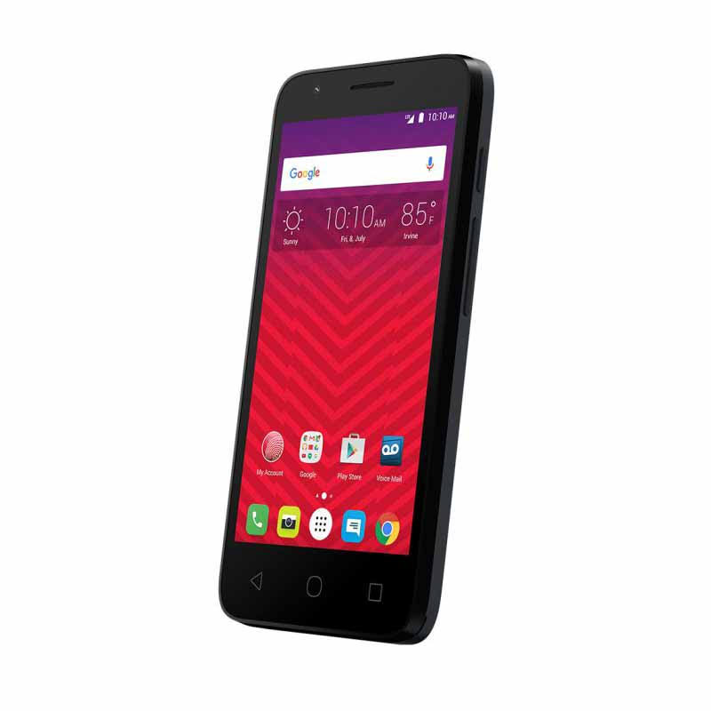 Virgin Mobile Alcatel Dawn Prepaid Smartphone, Black