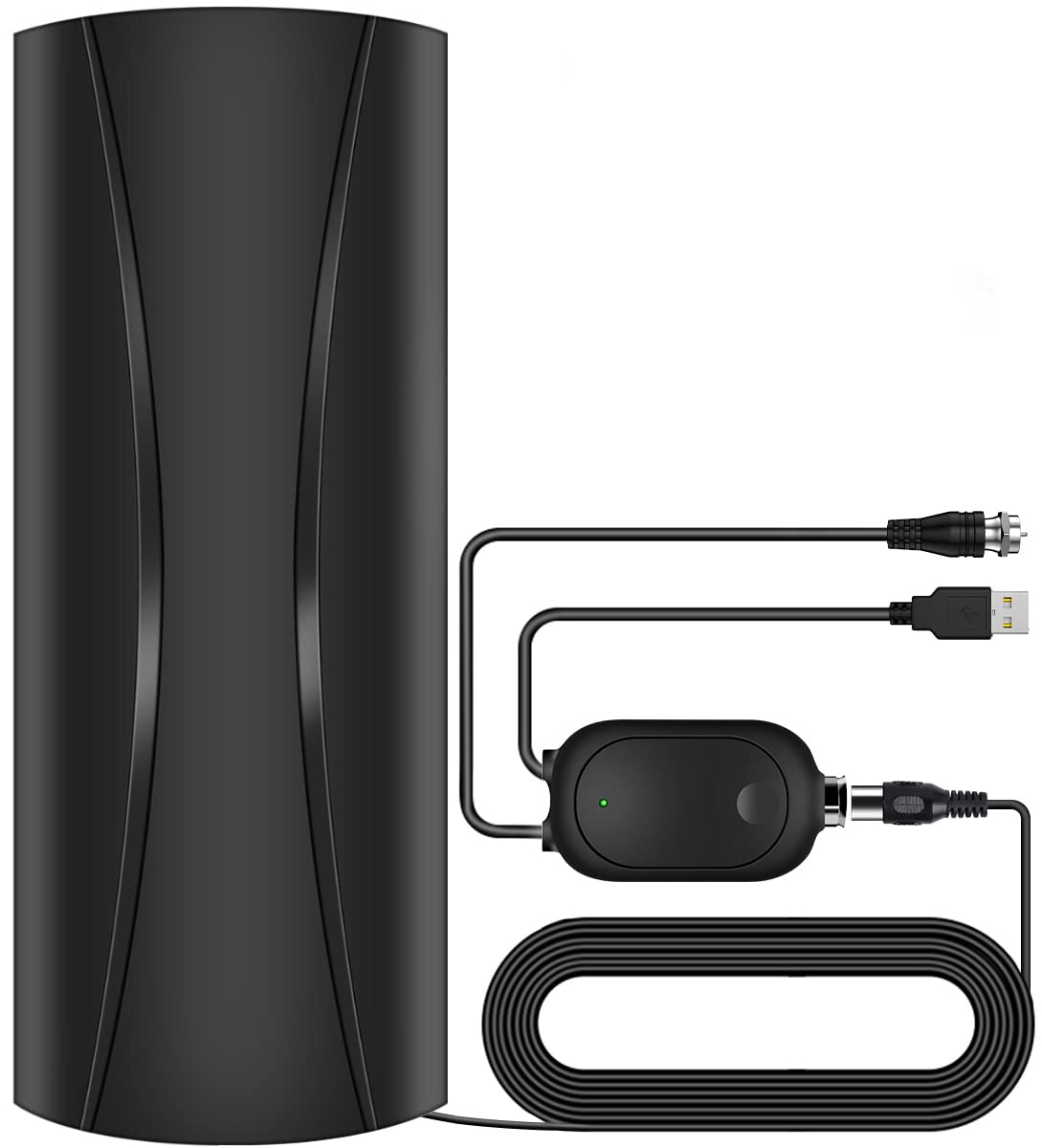 2022 Amplified High Gain Digital TV Antenna Long 420 + Miles Range Indoor/Outdoor TV Antenna- Support 4K 1080p Fire tv Stick and All Older TV's - 36FT Coaxial Cable Amplifier Newest Signal Booster