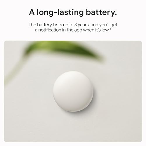 Google Nest Temperature Sensor (2nd Gen) - Room Comfort Sensor with Scheduling - Works with The Nest Learning Thermostat (3rd and 4th Gen) and Nest Thermostat E - Porcelain