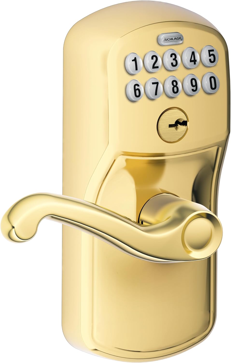 Schlage FE595 V PLY 505 FLA, Flex Lock, Bright Brass