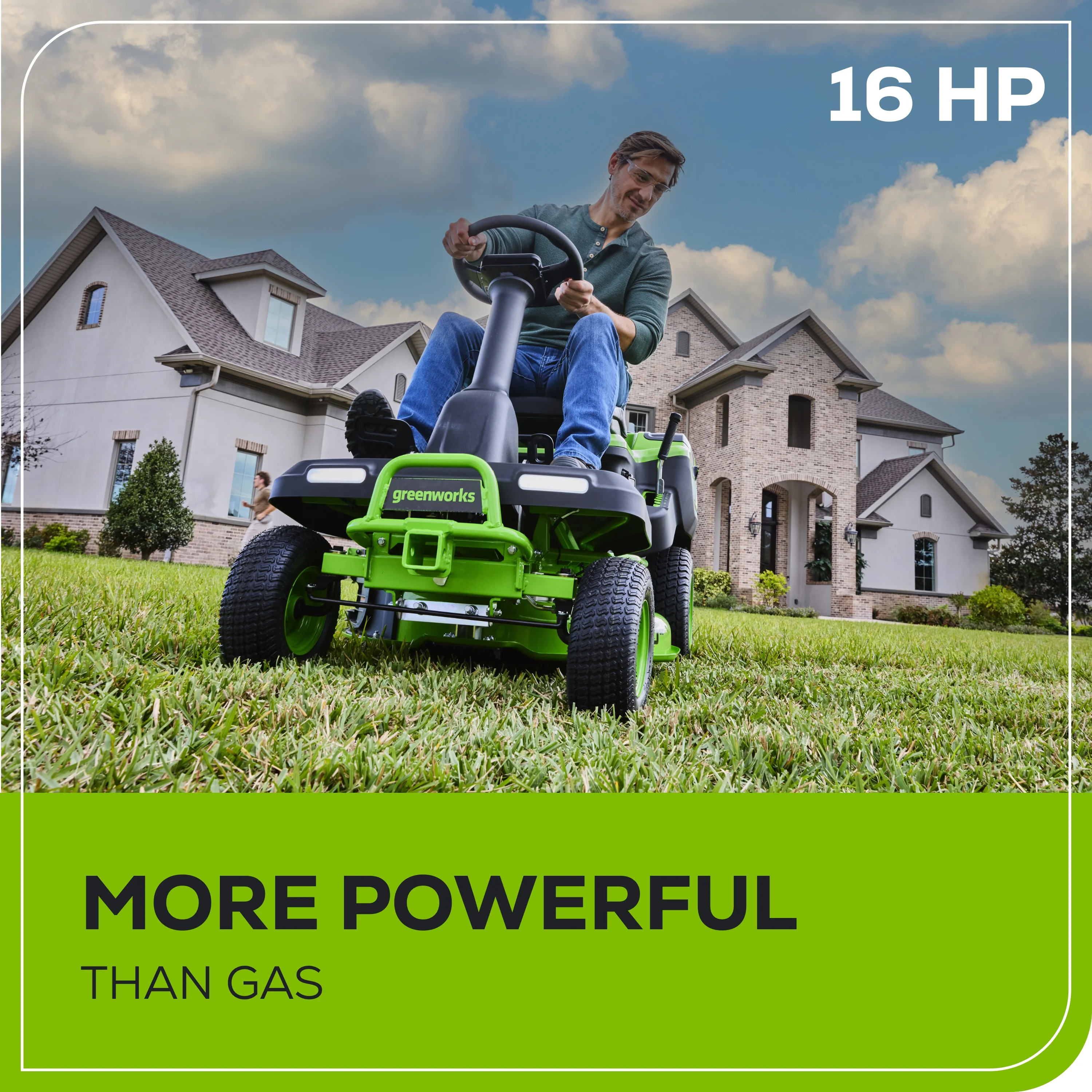 Greenworks 60V 30” CrossoverT Riding Lawn Tractor with (2) 8.0 Ah, (2) 4.0 Ah Batteries & 600-Watt Charger 7421902