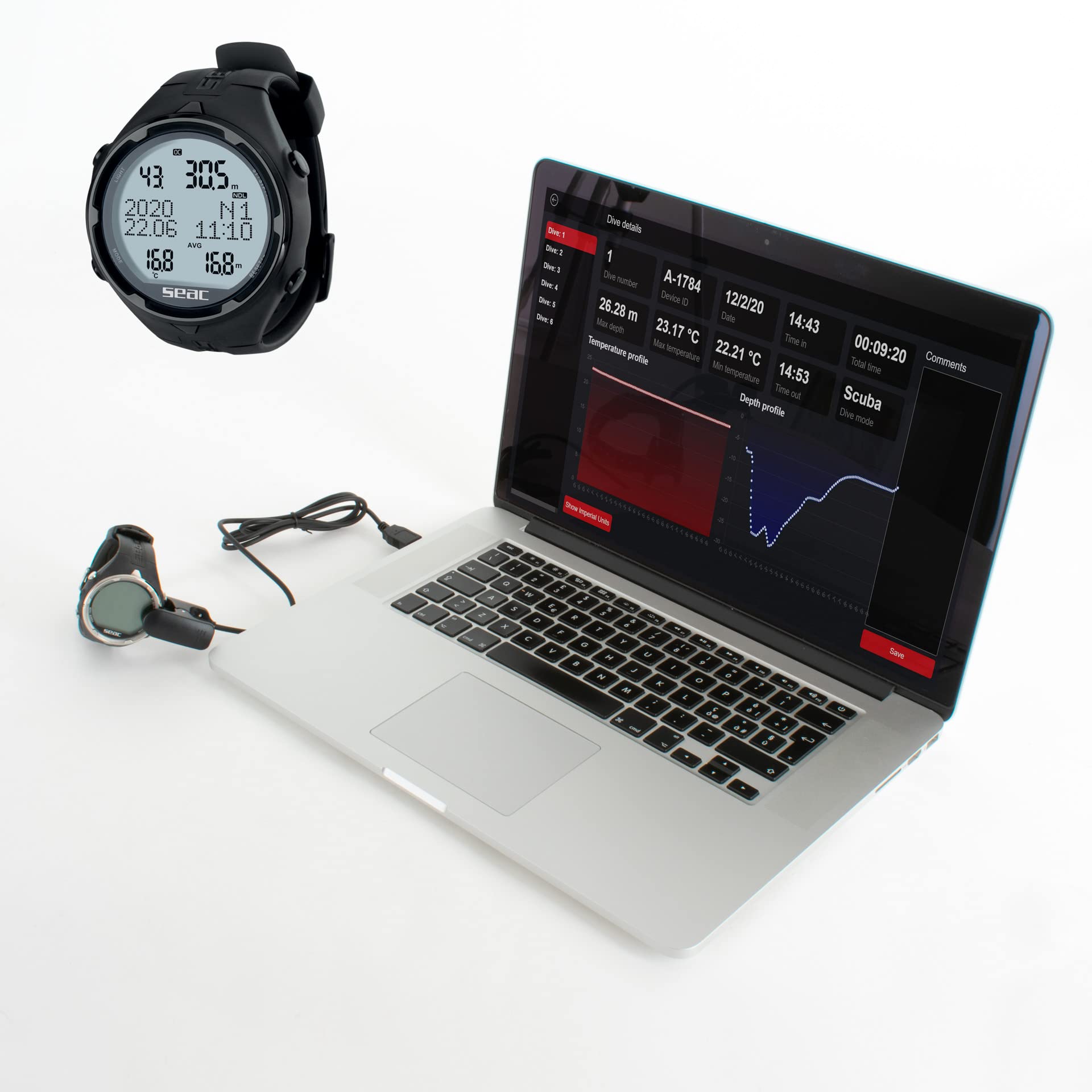 Seac Action HR Scuba Dive Computer
