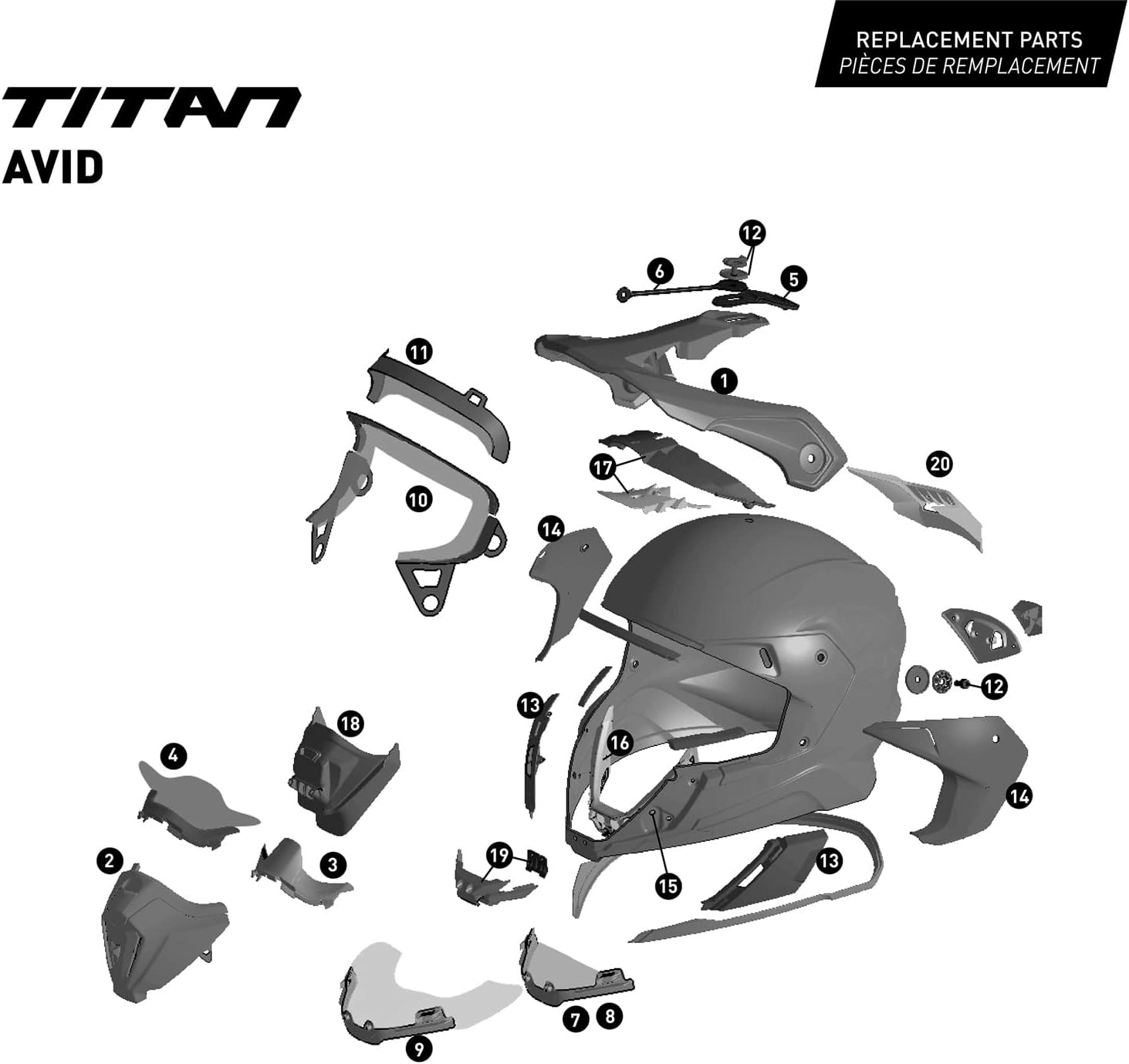 CKX Titan Original Helmet - Trail and Backcountry Avid - Included 210° Goggles