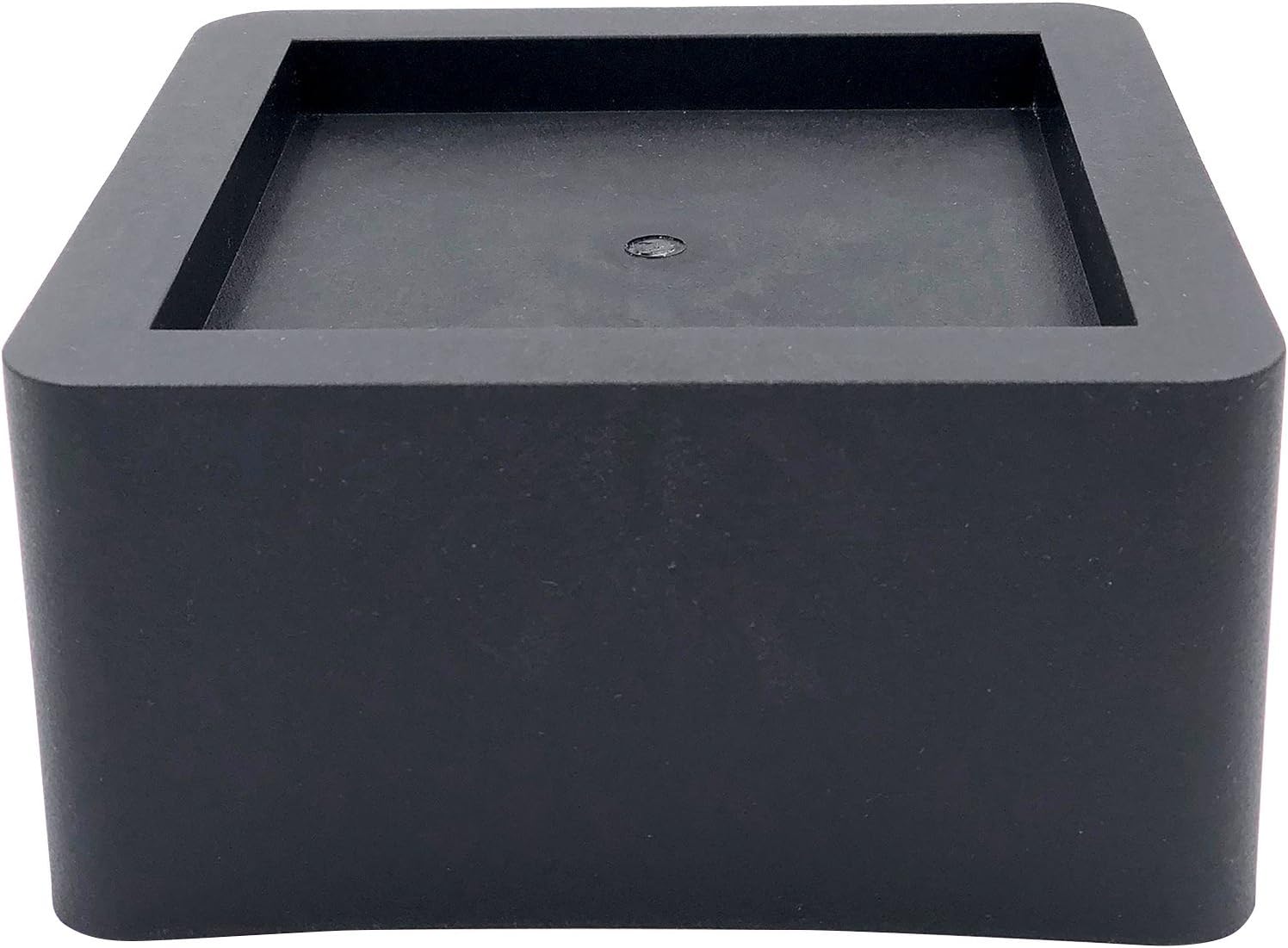 DuraCasa 3 Inch Bed Risers - Fits Huge 5.5 Inch Bed or Furniture Post, Creates an Additional 3 Inches of Height or Storage! Heavy-Duty Table, Chair, Desk or Sofa Riser (4, 3 Inch Black)