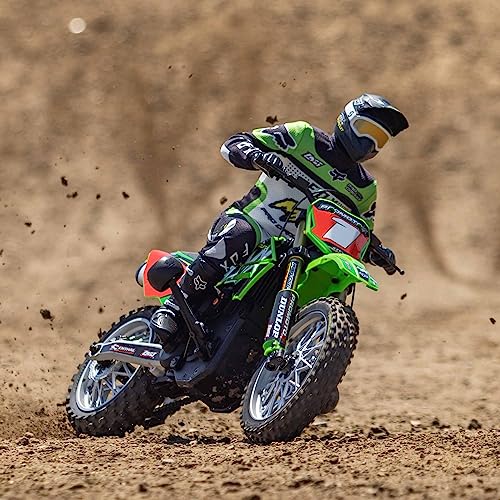 Losi RC Motorcycle Promoto-MX 1/4 Motorcycle Ready-to-Run Combo Includes Battery and Charger Pro Circuit LOS06002 Green