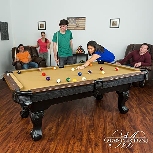EastPoint Sports Masterton Billiard Bar-Size Pool Table 87 Inch or Cover – Perfect for Family Game Room