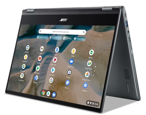 acer Chromebook Spin 514 2-in-1 Laptop | 14" FHD IPS Multi-Touch | AMD 4-core Ryzen 5 3500C | 8GB DDR4 128GB eMMC | Backlit USB-C Mouse/Sleeve + HDM Cable