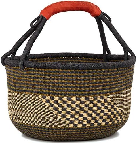 Fair Trade Ghana Bolga African Large Market Basket 16-17.5 Across, #92296