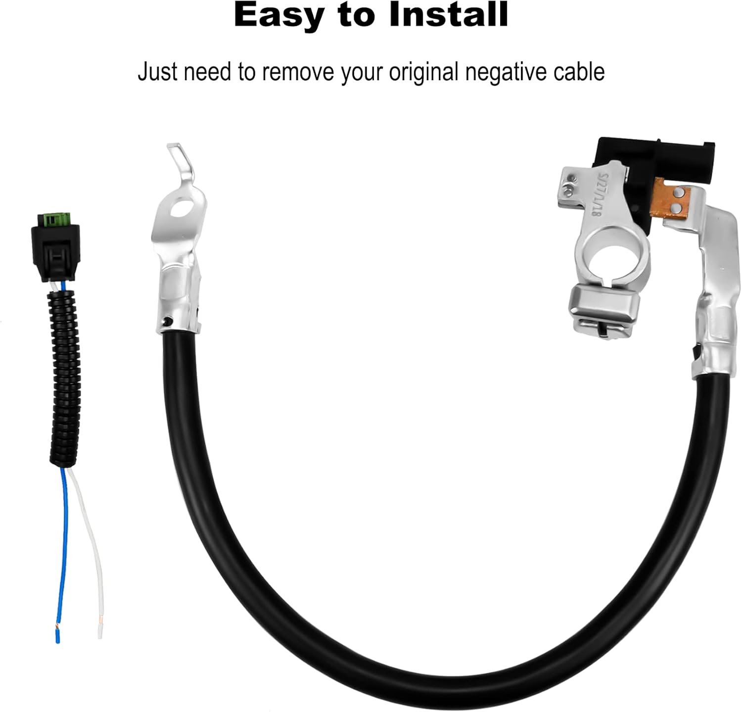 Negative Battery Cable Fit for Ford Focus Escape 2012-2019, Battery Current Volt Sensor AV6Z-10C679-P AV6Z10C679P