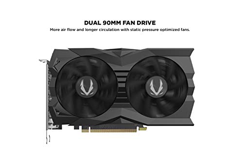 ZOTAC Gaming GeForce RTX 2070 Super Mini 8GB GDDR6 256-Bit 14Gbps Gaming Graphics Card, Ice Storm 2.0, Super Compact, ZT-T20710E-10M